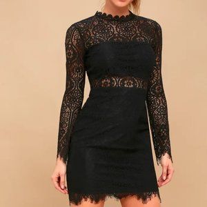 Lulus Appetite for Seduction Black Long Sleeve